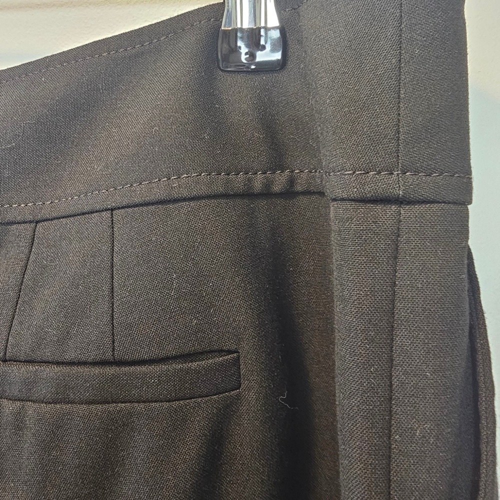 Ann Taylor Margo Wide Leg Pants Black Minimalist Quiet Luxury‎ Office Size 10 - Picture 8 of 12